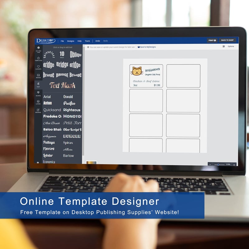Desktop Publishing Supplies 150 ملصق دائري كبير أبيض 3 1/3" - 25 ورقة (6 لكل صفحة) - لطابعات الحبر والليزر - Image 2